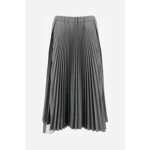 NEW PLAN C women's pleated skirt in grisaille